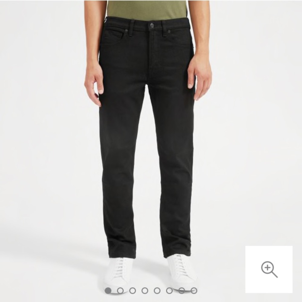 Men’s everlane straight fit jeans 32 x 30, black